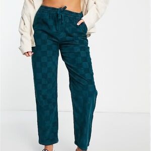 Vans Teal Checkered Pants